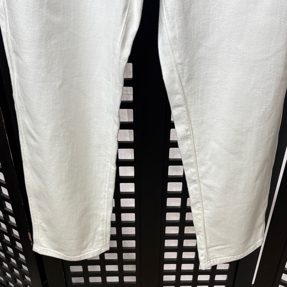🤍 AYR The Beat High Waist Straight Jeans Women 32 White Denim 🤍 - Picture 7 of 16